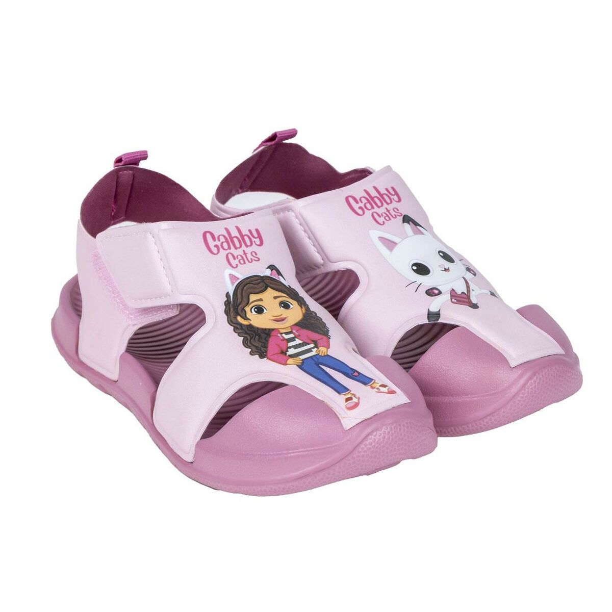 Tuntitarjouksena verkkokaupassamme Korhone: Lelut & Asut on Lasten sandaalit Gabby’s Dollhouse Vaaleanpunainen (Jalankoko: 25)