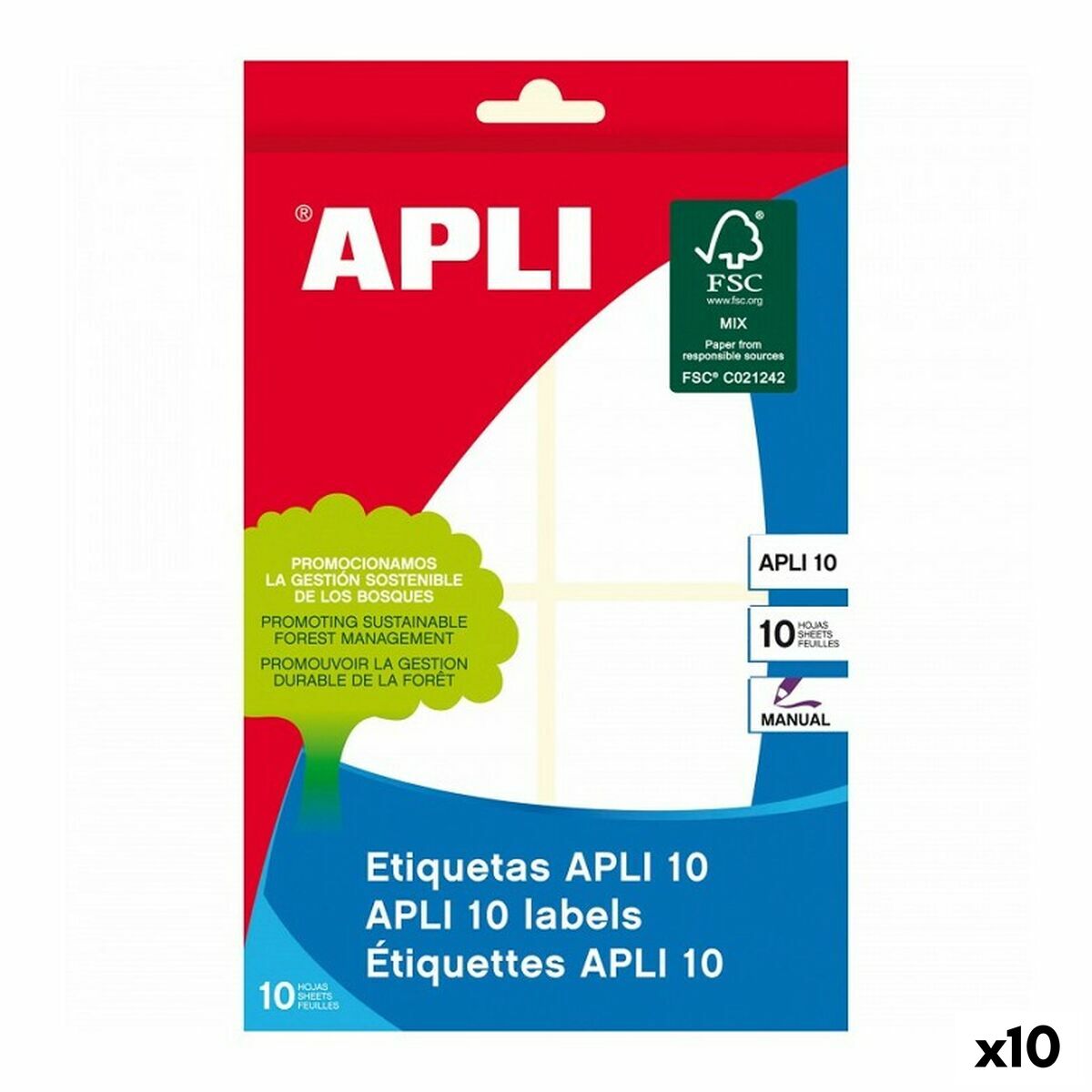 Osta tuote Etiketit Apli 10 120 Kappaletta Valkoinen 10 Levyt 36 x 40 mm (10 osaa) verkkokaupastamme Korhone: Lelut & Asut 10% alennuksella koodilla KORHONE